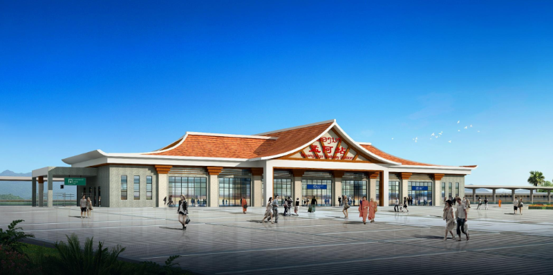 A rendering of the Muang Nga Station